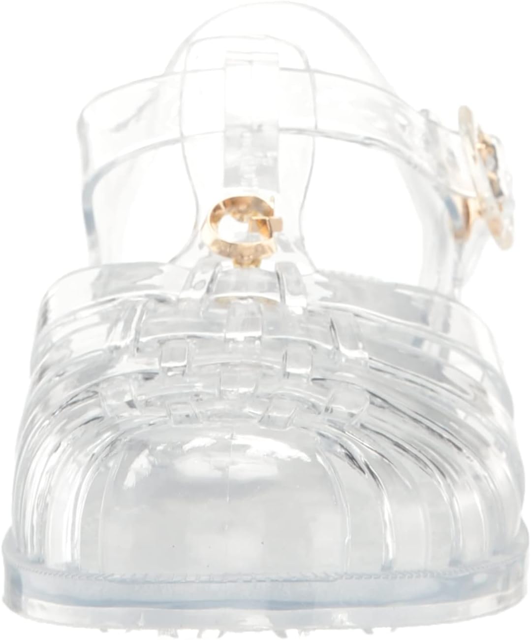 GUESS Women's Jellie Round Toe Fisherman Sandals Color Clear Size 7M