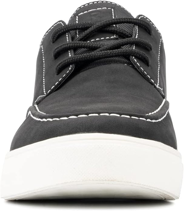 Reserved Footwear Men's Kono Boat Shoe Color Black Size 12M