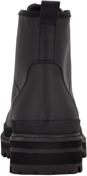 Calvin Klein Men's 1" Platform Pull Tab Lug Sole Boot Color Black Size 13M