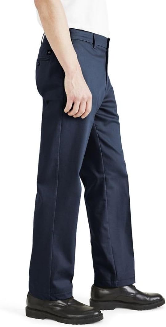 Dockers Men's Signature Classic-Fit Iron-Free Khakis Navy Blazer W38xL29