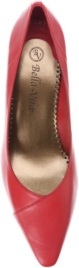 Bella Vita Women’s Wow Leather Closed Toe Classic Pumps Color Red Kidskin Size 9N