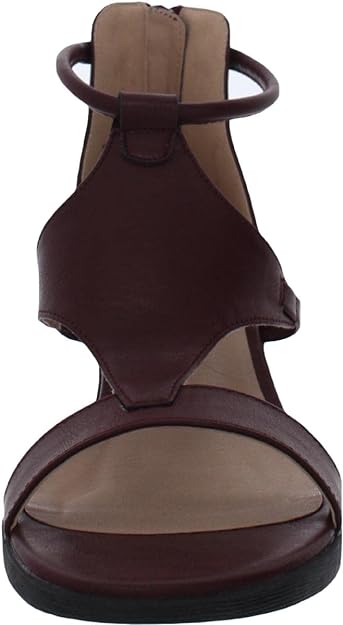 Journee Collection Women's Trayle Caged Sandal Wedge Color Wine Size 6.5M