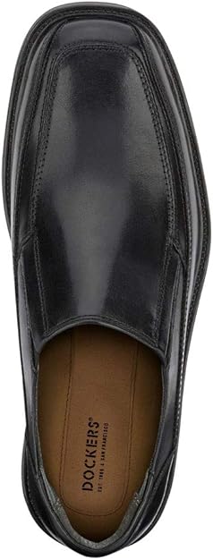 Dockers Men's Proposal Slip-On Loafer Color Black Leather Size 12W