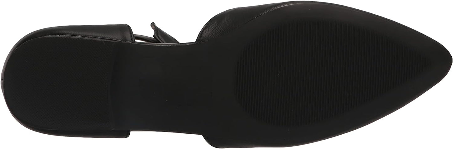 Journee Collection Women's Vielo Ballet Almond Toe Buckle Flats Color Black Size 11M