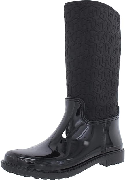 Tommy Hilfiger Women's Saray Rain Boots Color Black Size 8M