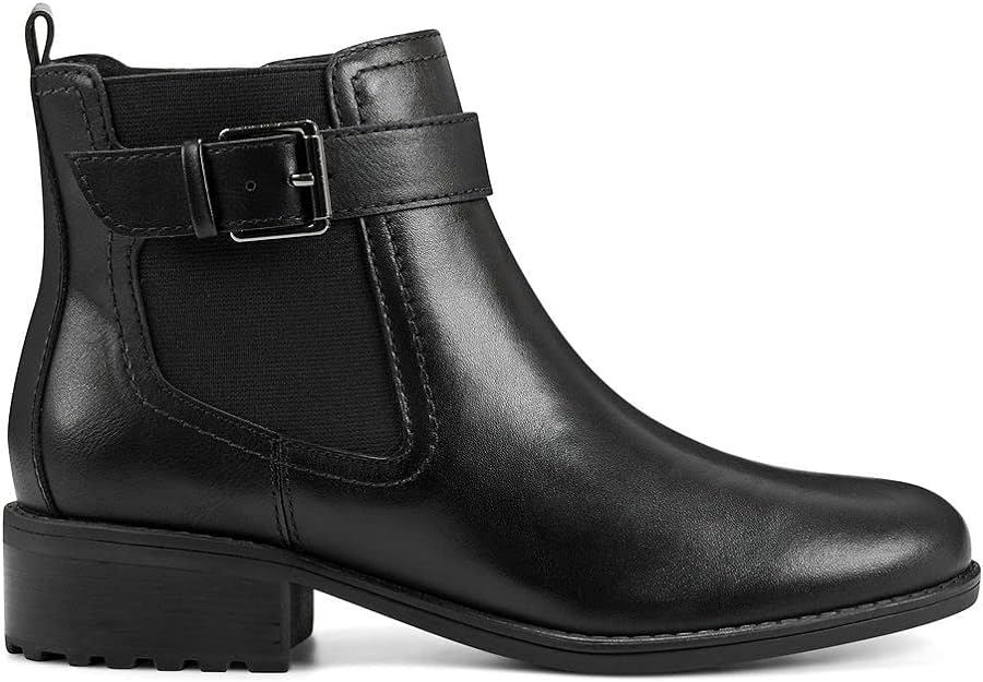 Easy Spirit Women's Rae Ankle Boots (Limited Edition) Color Black Leather Size 5.5M