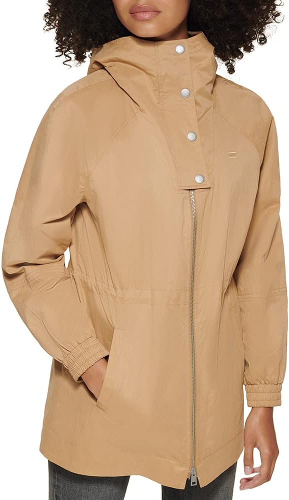 Levi's Women's Hooded Utility Jacket Color Dull Gold Size S