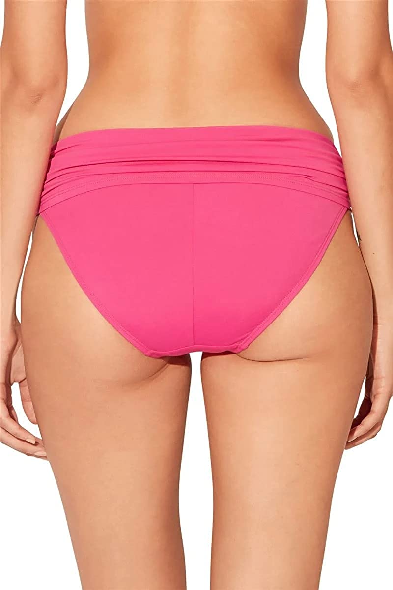 Bleu by Rod Beattie Rouge Sarong Hipster Bikini Swim Bottoms Color Pink Size 14