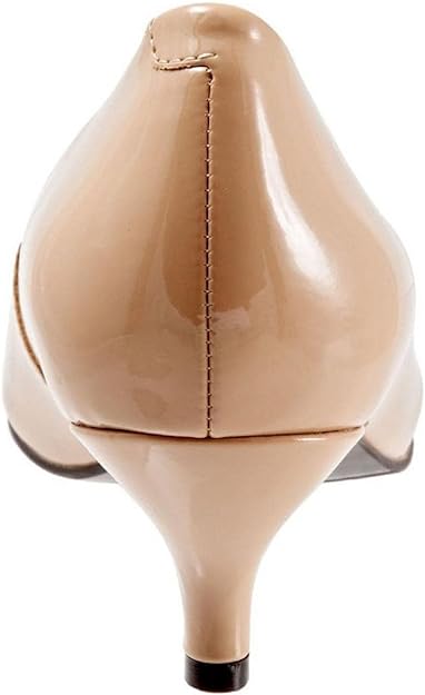 Trotters Women's Kiera Faux Leather Kitten Heels Color Nude Size 9.5WW