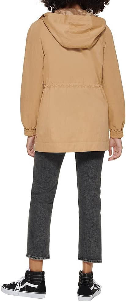 Levi's Women's Hooded Utility Jacket Color Dull Gold Size S