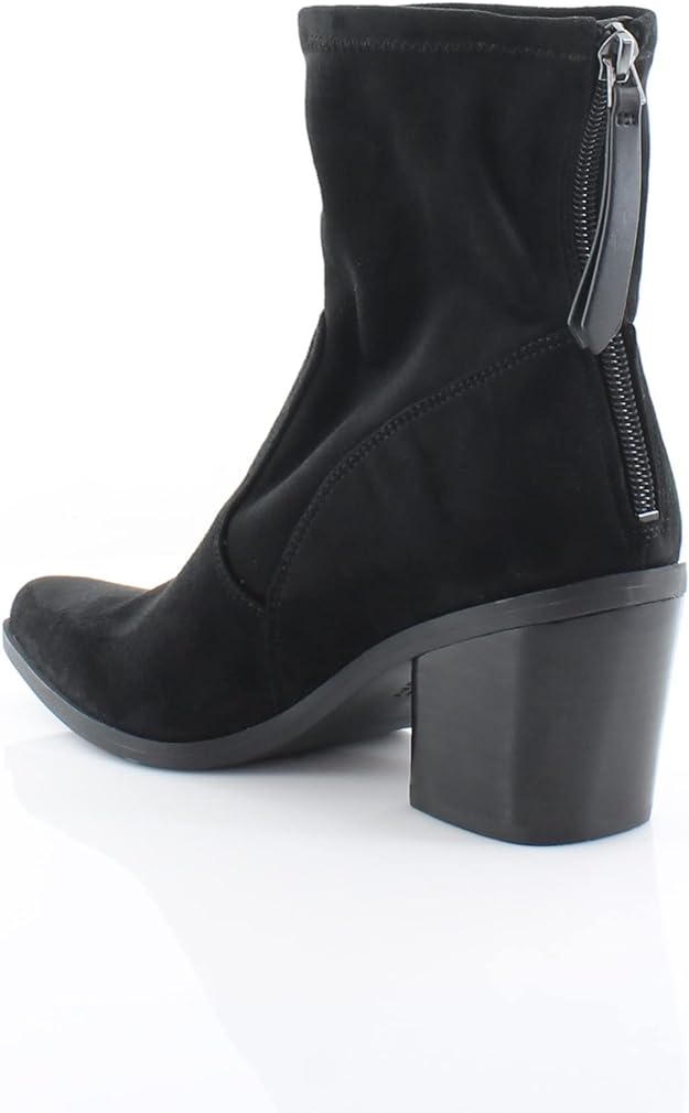 Naturalizer  Women's Ella Leather Western Booties  Color Black Stretch Size 5.5M