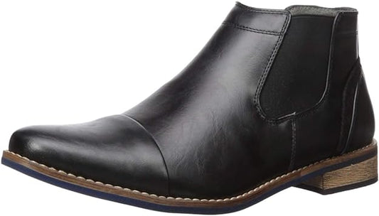 Deer Stags Men's Argos Chelsea Boot  Color Black/Blue Size 10M