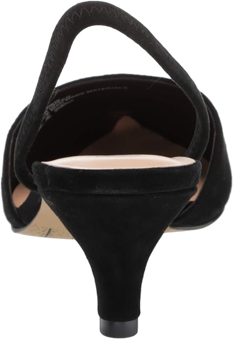 Bella Vita Women's Sarah Slingback Dress Pump Color Black Suede Size 8WW