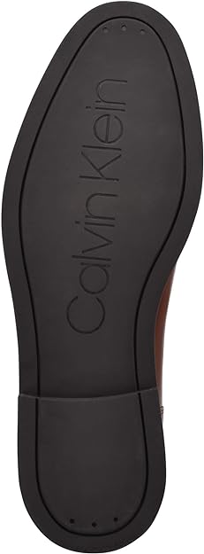 Calvin Klein Men's Fenwick Pull On Chelsea Boot Color Cognac Size 10.5M