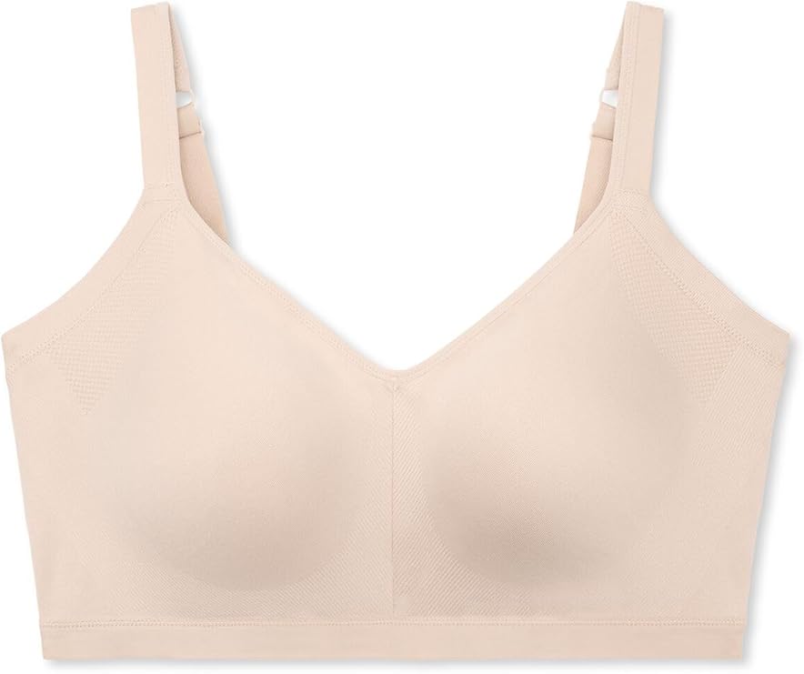Warner's Easy Does It No Side Effects Wireless T-Shirt Bra White Size L