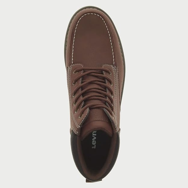 Levi's Men's Dean WX UL Faux-Leather Chukka Boot Color Mahogany/Black Size 10.5M