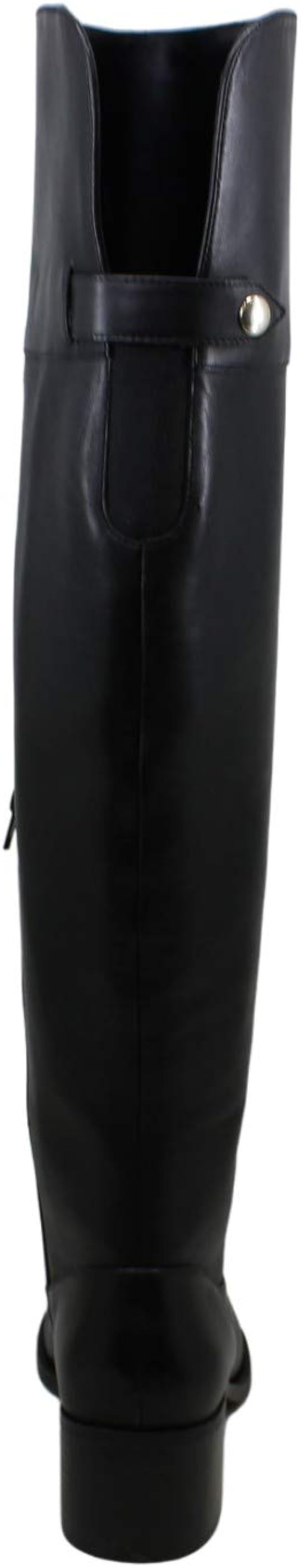 INC International Concepts Karmenn Leather Tall Over-The-Knee Boots Color Black Size 6.5M