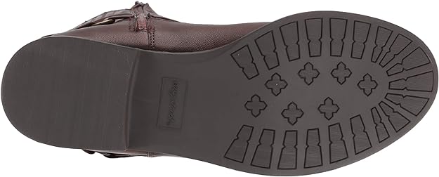 Easy Street Women's Quinn Plus Plus Harness Boot Color Brown Burnish Size 8.5M (Extra Wide Calf)