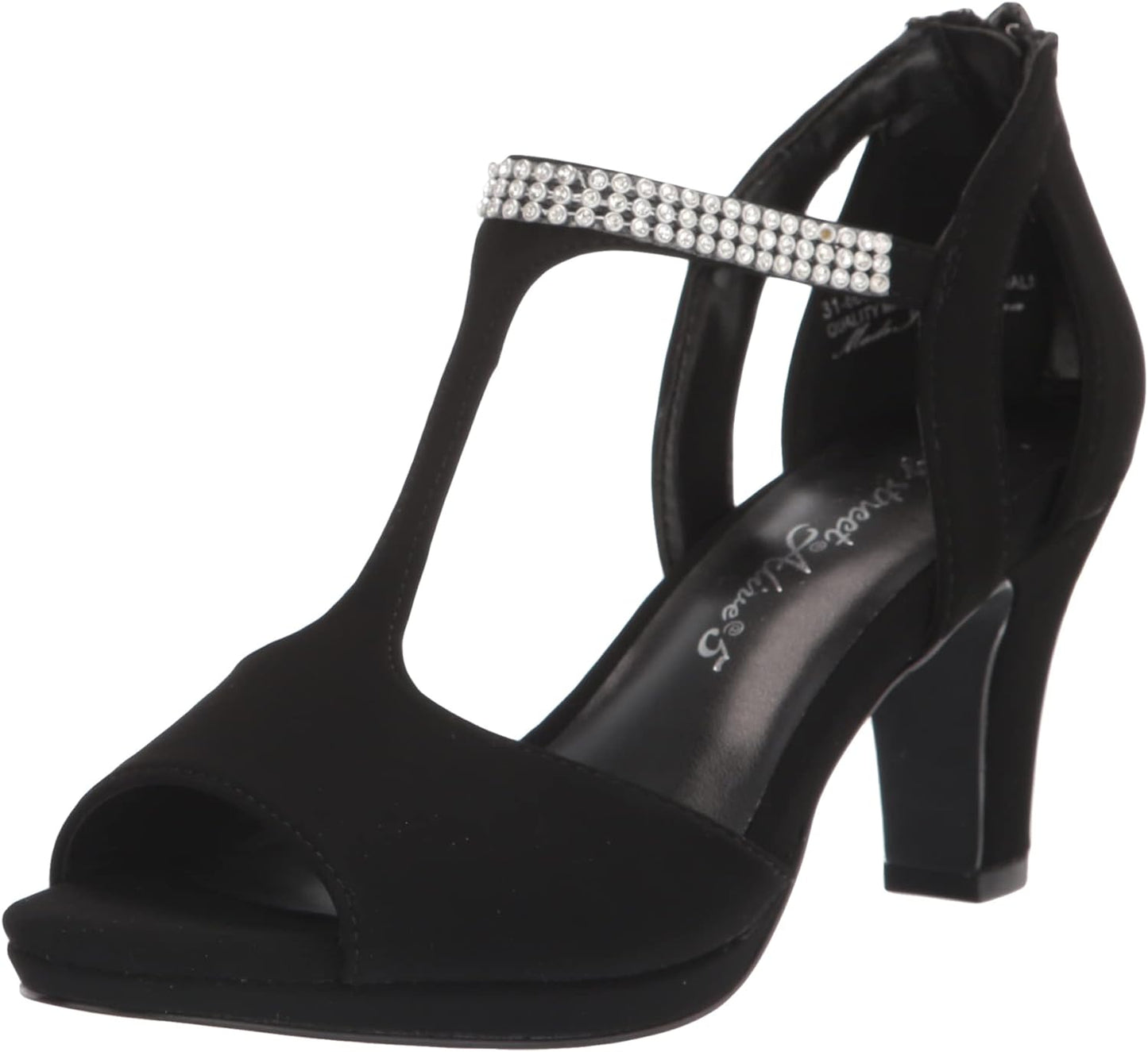 Easy Street Women's Flash Dress Heeled Sandals Color Black Lamy Size 11W
