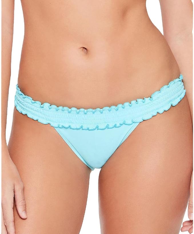 Salt + Cove Juniors' Low Rise Hipster Bikini Swim Bottoms Color Sky Blue Size XS