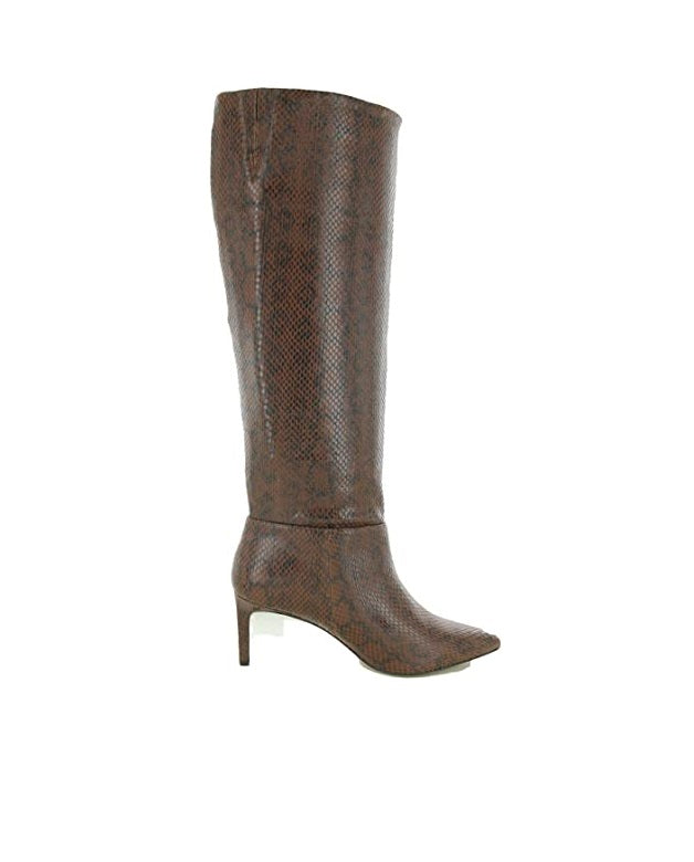 BCBGENERATION Women’s Animal Print Pointed Toe Stiletto Dress Heeled Boots Color Brown Snake Size 6.5M Style GN209420