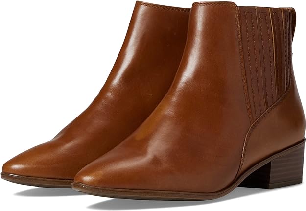 Rockport Women's Geovana Pull-On Chelsea Color Tan Leather Size 11M