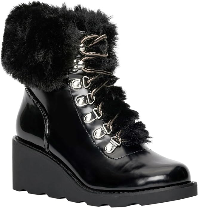 INC International Concepts Women's Hannia Wedge Booties Color Black Size 7.5M