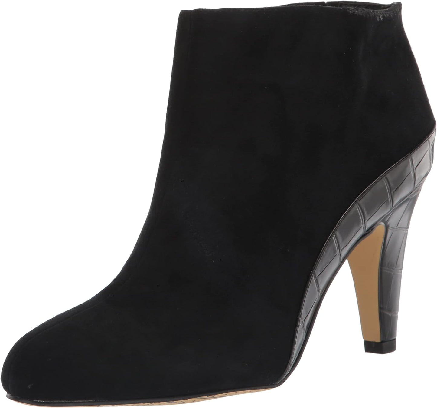 Bella Vita Women's Brennan Ankle Dress Booties Color Black Kid Suede Leather Size 10W