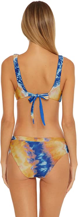 Becca by Rebecca Over The Rainbow Reversible Bralette Bikini Top Multicolor Size M