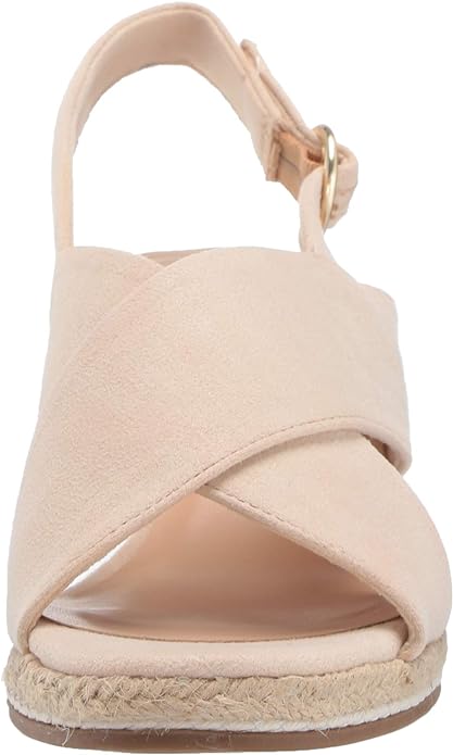 Bella Vita Women's Espadrille Wedge Sandal Color Cream Suede Size 9M