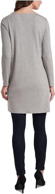 Vince Camuto Women's Asymmetrical Tunic Top Color Medium Heather Grey Size M