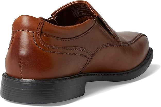 Clarks Men's Collection Dresslite Step Loafer Dark Tan Leather Size 9.5W