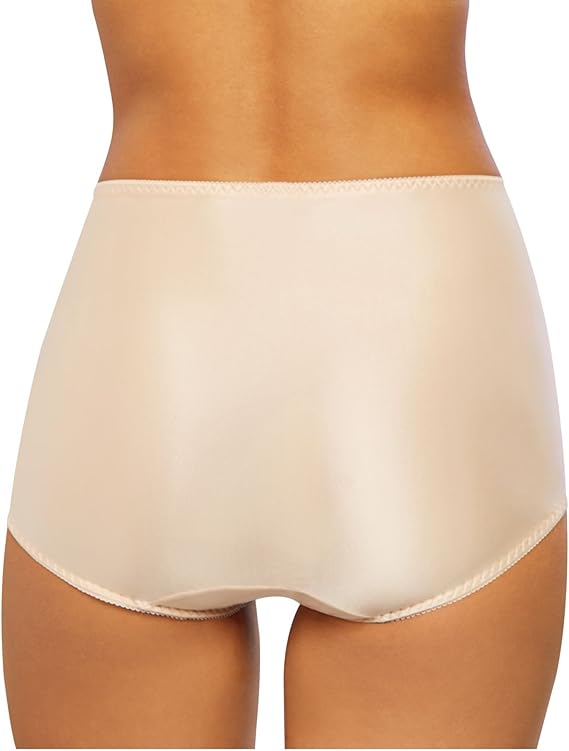 Bali Cool Comfort Underwear Full Coverage Brief Panty Light Beige Size 7