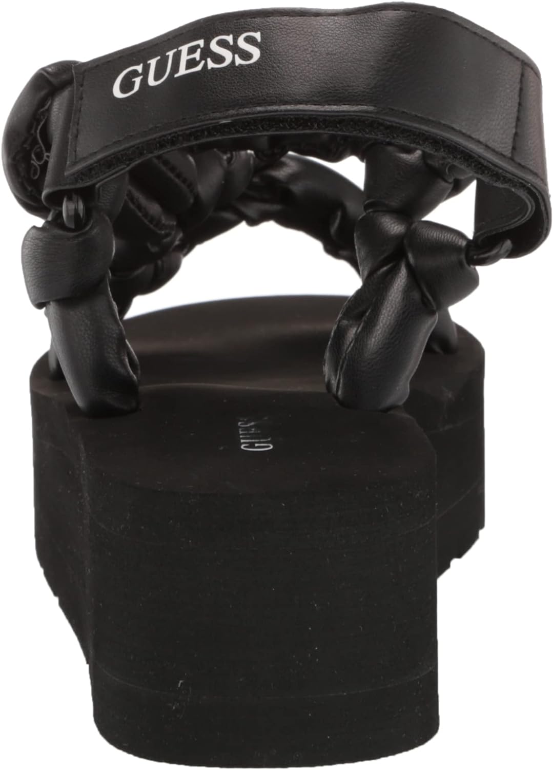 GUESS Women's Albina Puffy Wedge Sandals Color Black Size 7M
