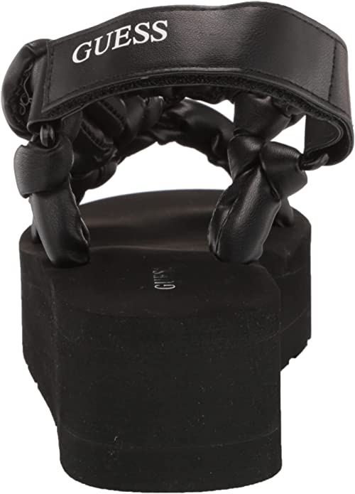 GUESS Womens Albina Wedge Sandal Color Black Size 6M