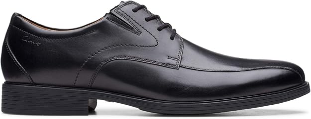 Clarks Men's Whiddon Pace Oxfords Black Leather Size 11