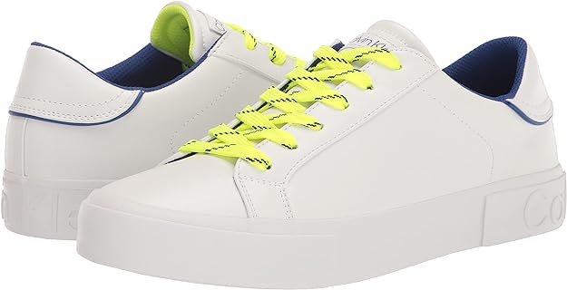 Calvin Klein Men's Reon Casual Sneaker Color White Size 10.5M