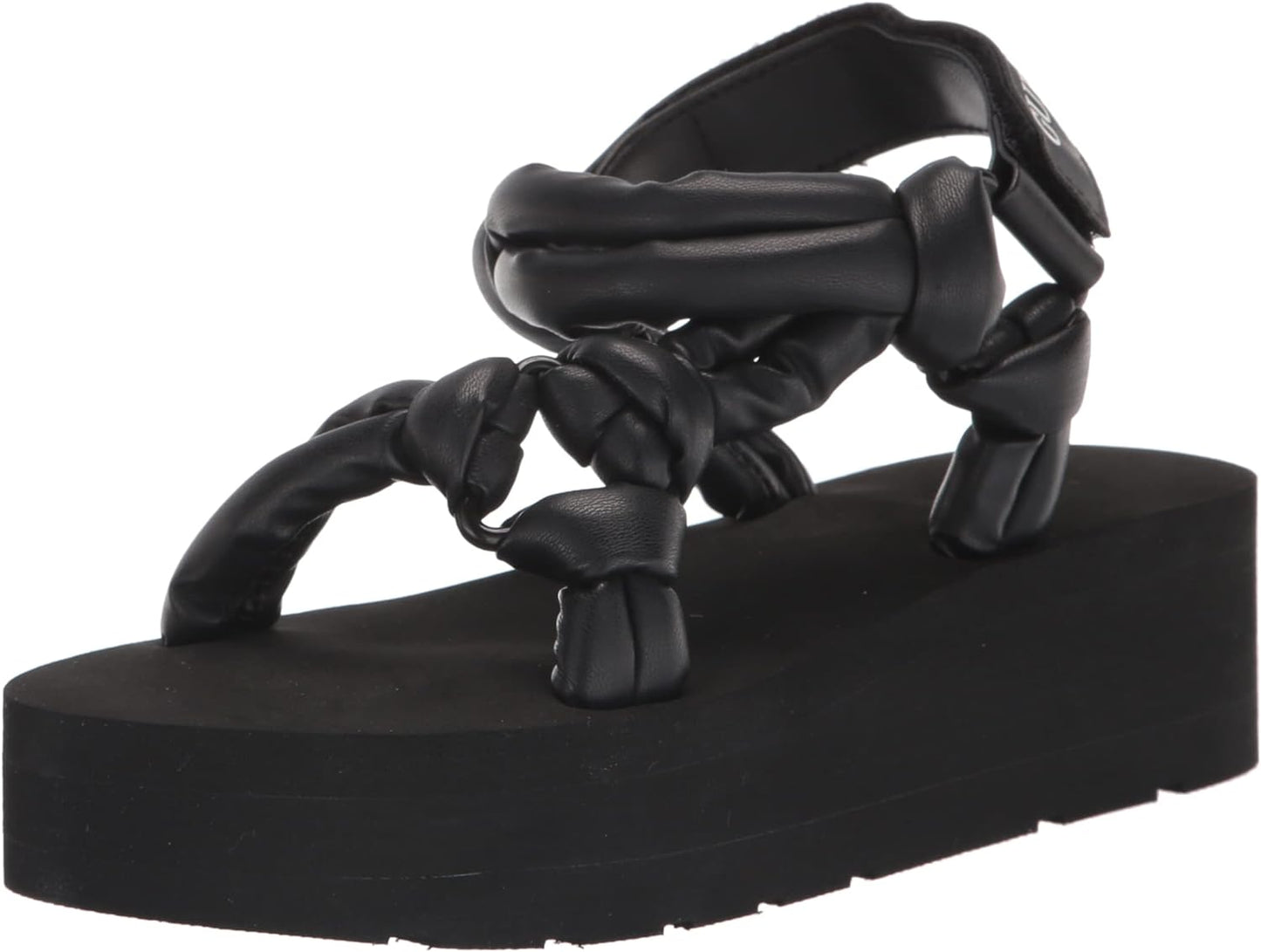 GUESS Women's Albina Puffy Wedge Sandals Color Black Size 7M