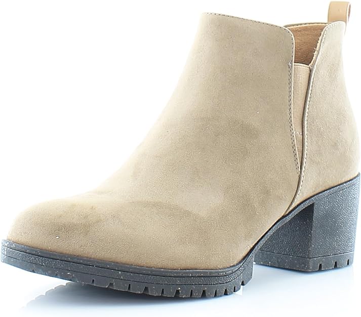 Dr. Scholl's Women's London Ankle Booties Color Woodsmoke Faux Suede Size 6M