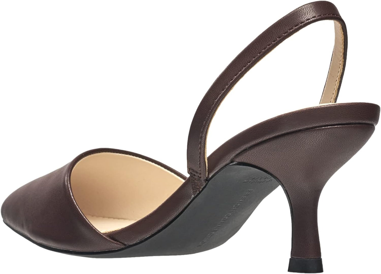 French Connection Women's Slingback Pointed Toe Pumps Color Brown Size 6.5M