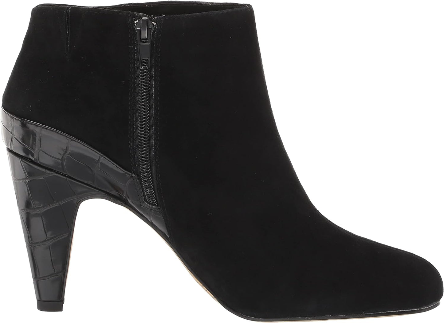 Bella Vita Women's Brennan Ankle Dress Booties Color Black Kid Suede Leather Size 10W
