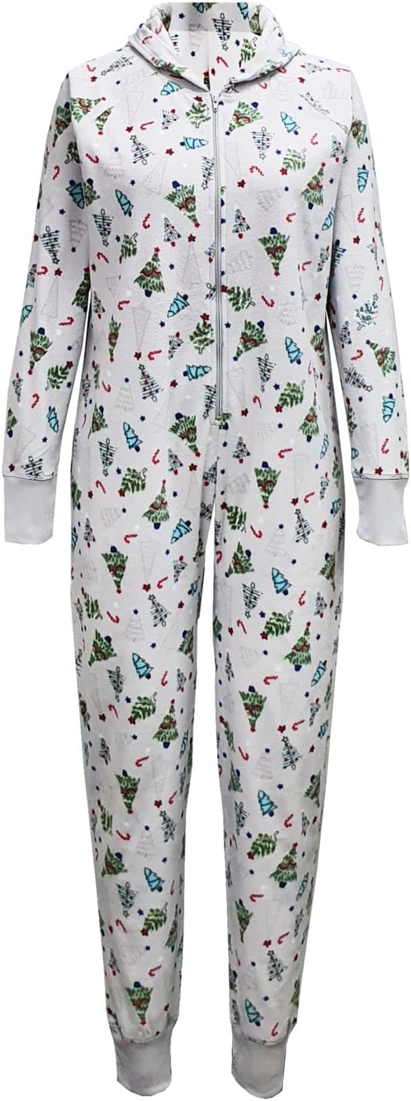 Family Pajamas Women's 1-Pc Tree-Print Pajama Color Festive Trees Size XS