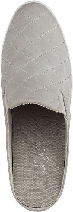 Sugar Women's Kallie Round Toe Slip-On Sneakers   Color Gray Quilt Size 6.5M
