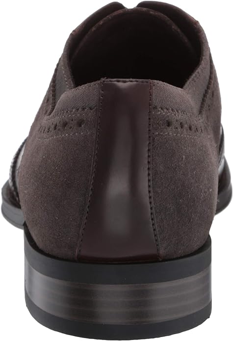 Kenneth Cole Men's Brock Wing Tip Lace Up Oxford Shoes Color Brown Size 7M