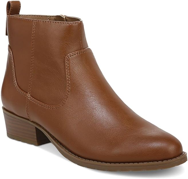 Style & Co Women's Memphyss Ankle Booties  Color Cognac Size 8M