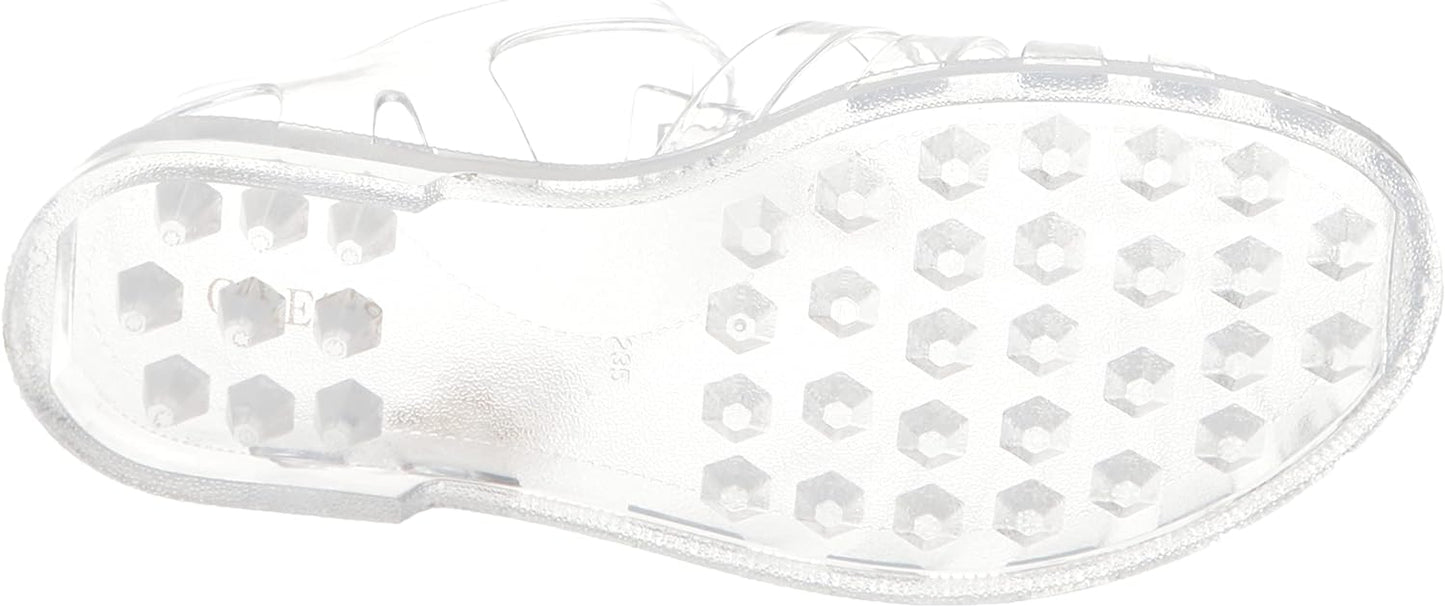 GUESS Women's Jellie Round Toe Fisherman Sandals Color Clear Size 7M