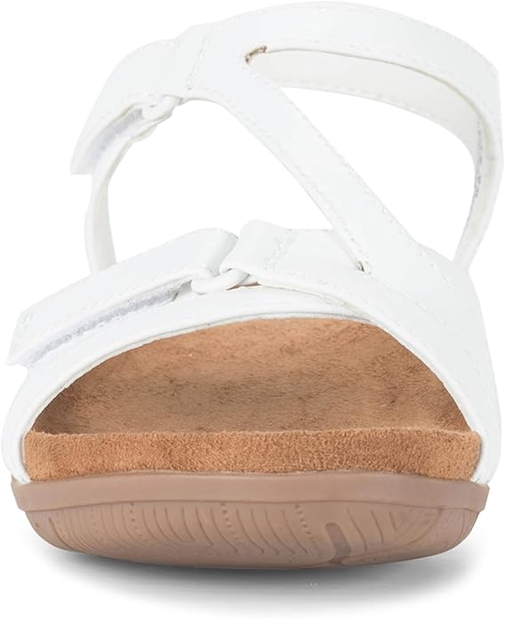 Baretraps Women's Jaxen Outer Side Closure Sandal White Size 9.5