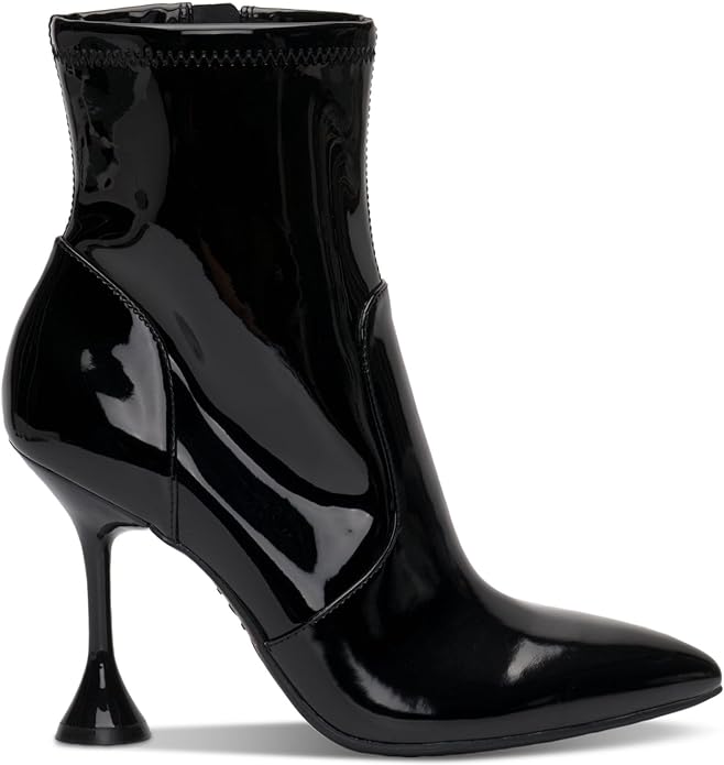 INC International Concepts Women's Ibrina Stretch Booties Color Black Patent Size 5M