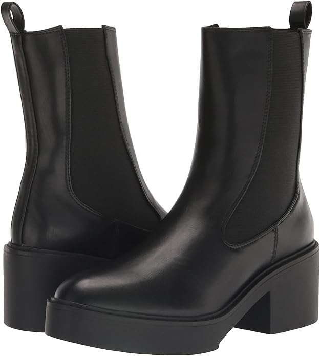 Nine West Women's Doleas Lug Chelsea Ankle Boots Color Black Size 7M
