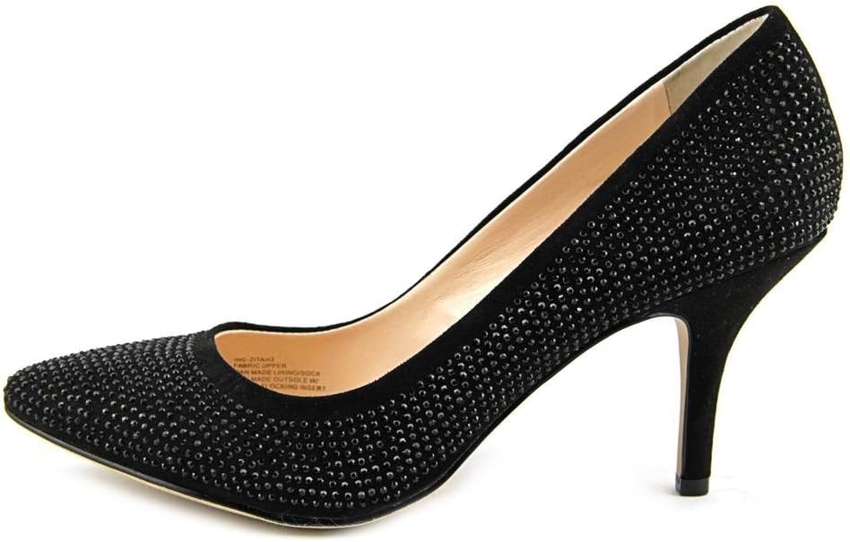 INC International Concepts Women's Zitah Pumps Color Black Bling Size 9.5M